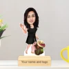 Personalized Caricature with Wooden Stand - Cari021