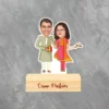 Personalized Caricature with Wooden Stand - Cari026